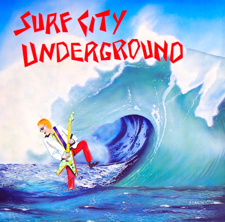 Surf City Underground. The Santa Cruz New Wave, circa 1979. 16 songs from 13 bands. Cover art by Seal, of Beach Boys fame.